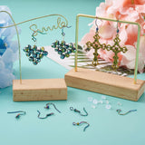 80Pcs Colorful Stainless Steel Earring Hooks with Jump Rings