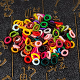 80Pcs Small Coil Pineapple Knots Woven Tassel Cap DIY Jewelry Bracelets