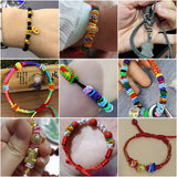 80Pcs Small Coil Pineapple Knots Woven Tassel Cap DIY Jewelry Bracelets
