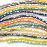 80Pcs 4X7mm Crystal Glass Beaded Long Square Faceted Beads for DIY Jewelry