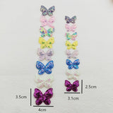 80Pcs/Lot Sequin Butterfly Padded Appliques For Craft Clothes Sewing DIY
