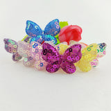 80Pcs/Lot Sequin Butterfly Padded Appliques For Craft Clothes Sewing DIY