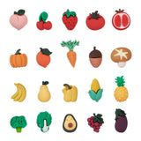 80Pcs Resin Vegetable Fruit Cabochons for DIY Jewelry Making Charms Decor