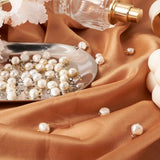 80Pcs Freshwater Pearl Charms Oval Golden & Platinum for Jewelry Making
