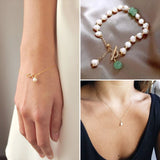 80Pcs Freshwater Pearl Charms Oval Golden & Platinum for Jewelry Making