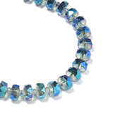 80Pcs Crystal Wheels Glass Beads for Jewelry Making