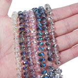 80Pcs Crystal Wheels Glass Beads for Jewelry Making