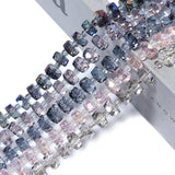 80Pcs Crystal Wheels Glass Beads for Jewelry Making
