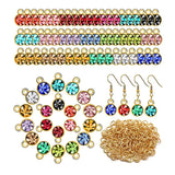 Crystal Birthstone Charms Round Charms For Bracelets Necklaces