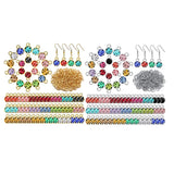 Crystal Birthstone Charms Round Charms For Bracelets Necklaces