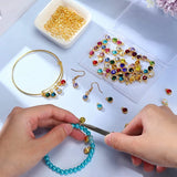 80 Round Crystal Birthstone Charms Jewelry Findings
