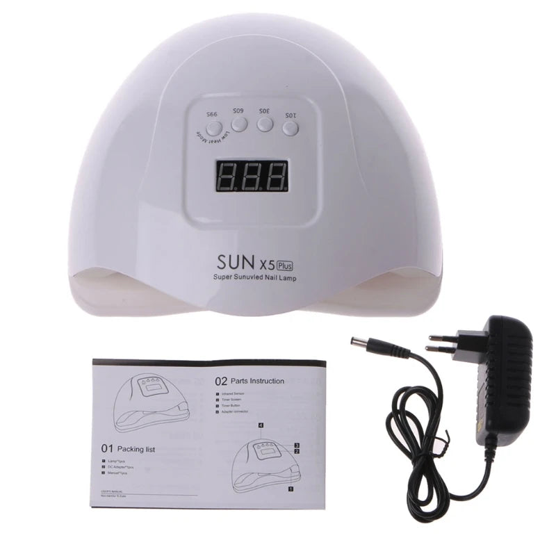 80W UV Resin Fast Curing Lamp Nail Art Manicure Gel Dryer Tool