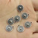 Vintage Alloy Filigree Sun Symbol Pendant