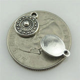 Vintage Alloy Filigree Sun Symbol Pendant