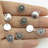 Vintage Alloy Filigree Sun Symbol Pendant