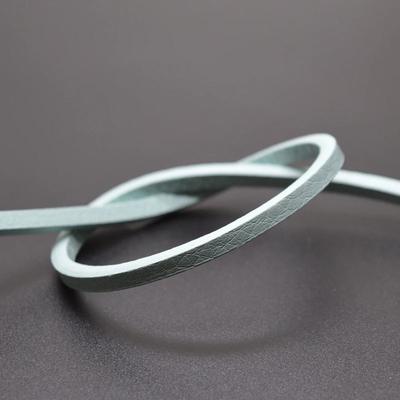 4*3mm Flat Leather Straps Strings Rope 5pcs/Lot