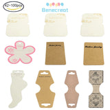 80pc Cardboard Anklet Display Cards for Jewelry, 155x50x0.8mm