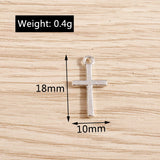80pcs Small Cross Charms Pendants DIY Jewelry Making Findings Religion Charms