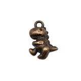 80pcs Antique Silver Dinosaur Charms Jewelry Making DIY Findings