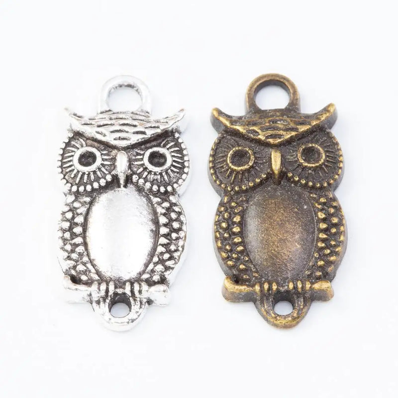 Vintage Owl Charms Alloy Pendants for Jewelry Making