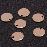 80pcs Stainless Steel Stamping Tag Pendants Charms 6mm/8mm/10mm