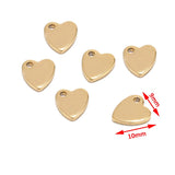 80pcs Stainless Steel Stamping Tag Pendants Charms 6mm/8mm/10mm