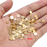 80pcs Stainless Steel Stamping Tag Pendants Charms 6mm/8mm/10mm