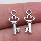 80pcs 8x16mm Key Charms Pendants DIY Jewelry Findings Accessories