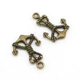 80pcs Summer Charms Pendant, Nautical Charm 25x18mm
