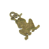 80pcs Frog Prince Charm Pendant Antique Bronze 22x14mm