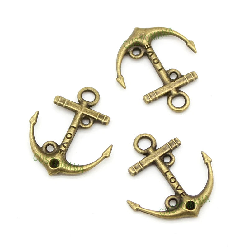 80pcs Antique Bronze Love Summer Charms Pendant