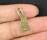 80pcs Antique Bronze Rabbit Charms Pendant for Jewelry Making