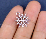 80pcs Tibetan Silver Snowflake Charms Pendant 20x15mm