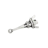 80pcs Tibetan Silver 3D Eiffel Tower Charms Pendant DIY Bracelet Necklace