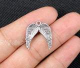 80pcs Tibetan Silver Angel Wing Charms Pendant