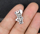 80pcs Tibetan Silver Mouse Charms Pendant