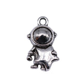 80pcs Astronaut Charms 18x10mm DIY Jewelry Findings Antique Silver Alloy