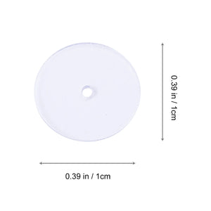 80pcs Clear Disc Pads Earrings Stabilizer Earring Backs Stopper
