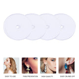 80pcs Clear Disc Pads Earrings Stabilizer Earring Backs Stopper