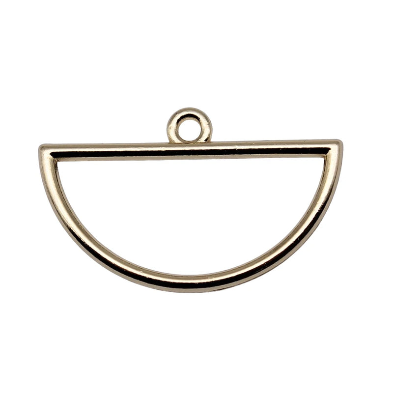80pcs Geometric Charms For Earring Making High KC Accessories 30x19mm