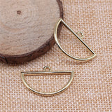 80pcs Geometric Charms For Earring Making High KC Accessories 30x19mm
