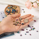 80pcs Rainbow Alloy Beads Fish Star Heart Skull Loose Spacer Metal Beads