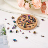 80pcs Rainbow Alloy Beads Fish Star Heart Skull Loose Spacer Metal Beads