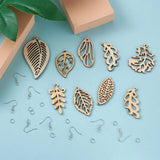 80pcs Hollow Earring Kit With Wooden Pendants and Charms
