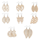 80pcs Hollow Earring Kit With Wooden Pendants and Charms