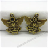 80pcs Angel Pendant Vintage Charms Antique Bronze DIY Metal Jewelry Findings