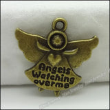 80pcs Angel Pendant Vintage Charms Antique Bronze DIY Metal Jewelry Findings