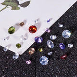 80pcs CZ Cabochons Crystal Faceted for Jewelry Making Party