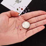 80pcs CZ Cabochons Crystal Faceted for Jewelry Making Party