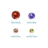 80pcs CZ Cabochons Crystal Faceted for Jewelry Making Party